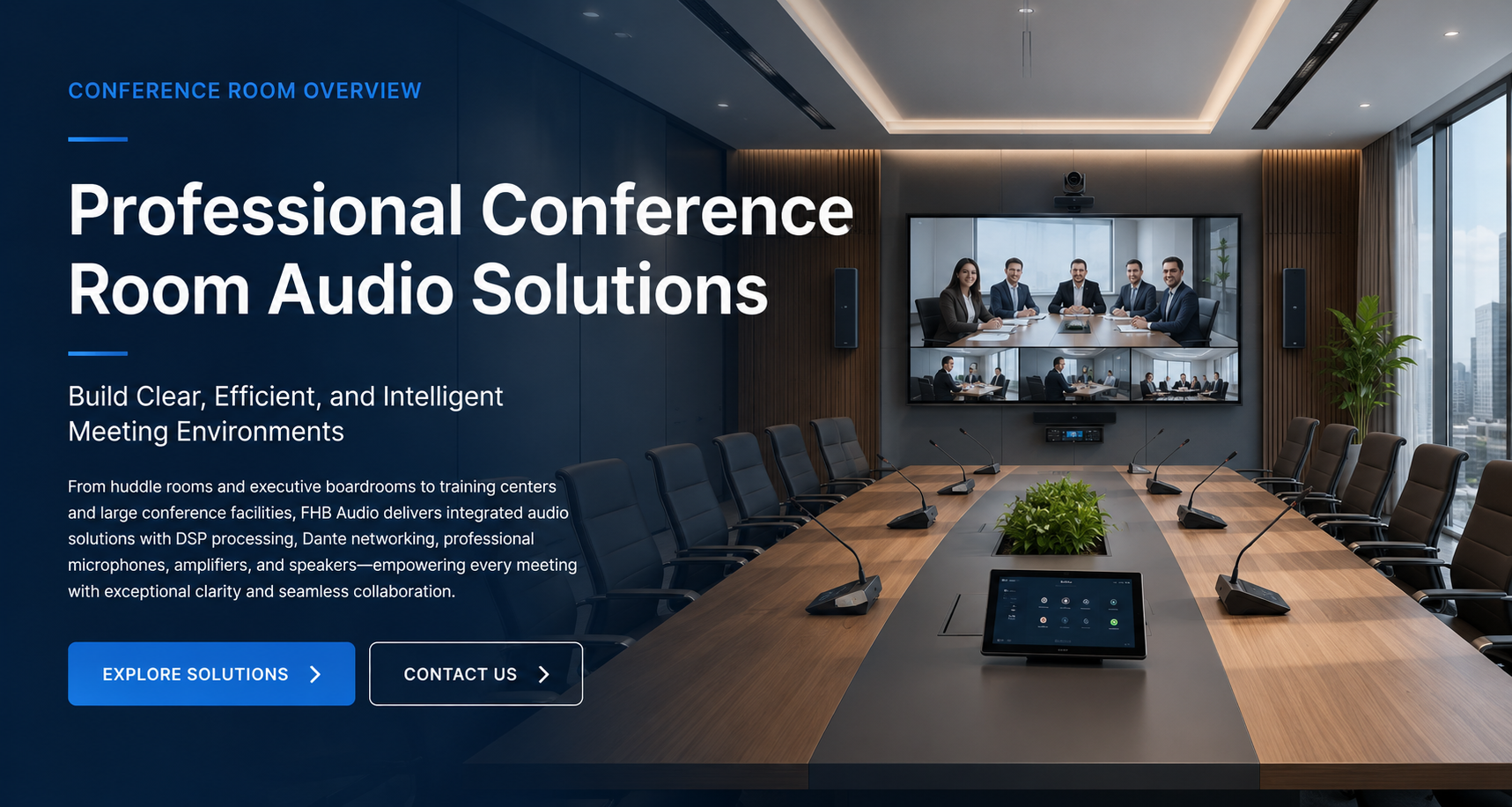Profesionalna audio rješenja za konferencijske sobe
