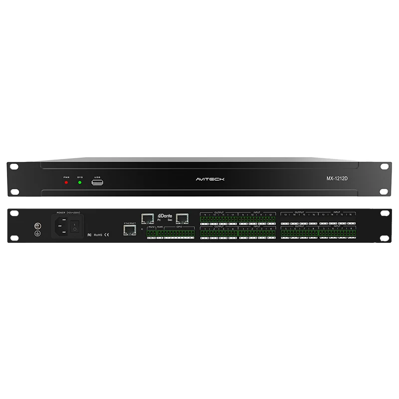 Dante 12 u 12 Out mrežni audio procesor